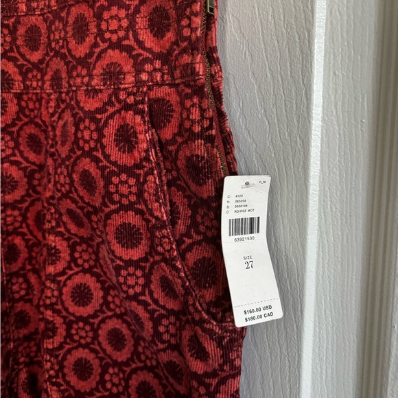 NWT Pilcro Relaxed Cord Overall - Picture 5 of 9